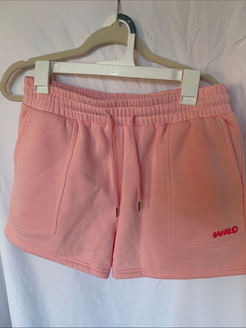 WILO Women's Pink Drawstring Athletic Shorts